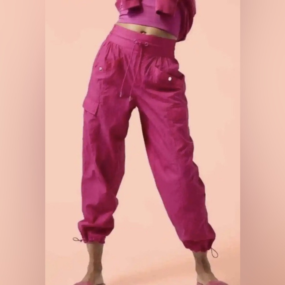 Athleta Vibrant Pink Track Pants